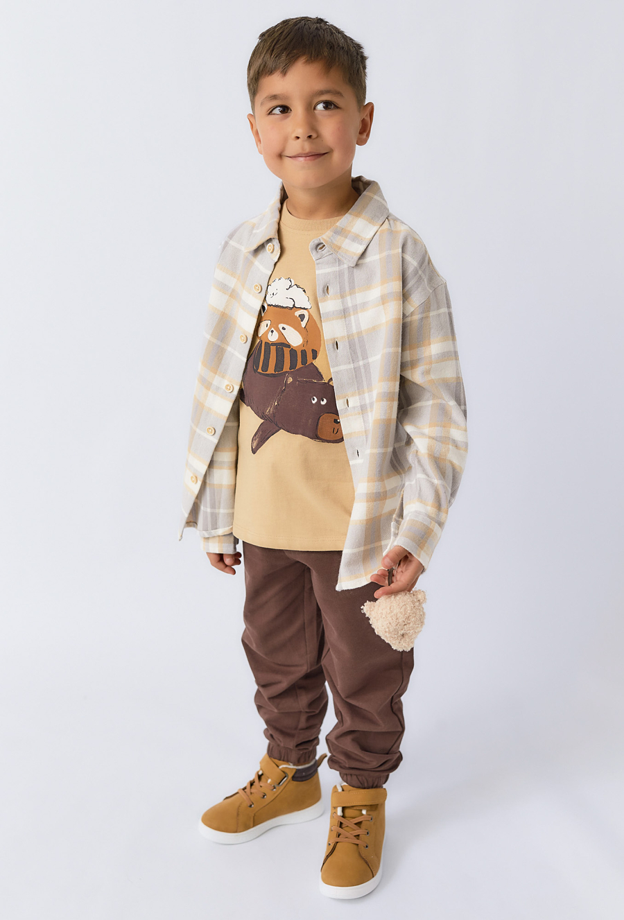 Koszula chłopięca w atę z długim rękawem