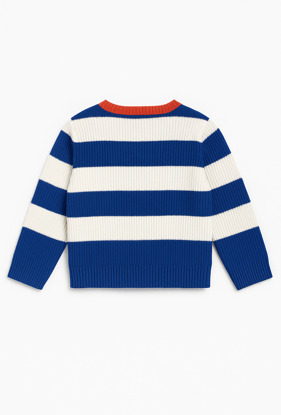 Sweter niemowlęcy w paski – rozpinany