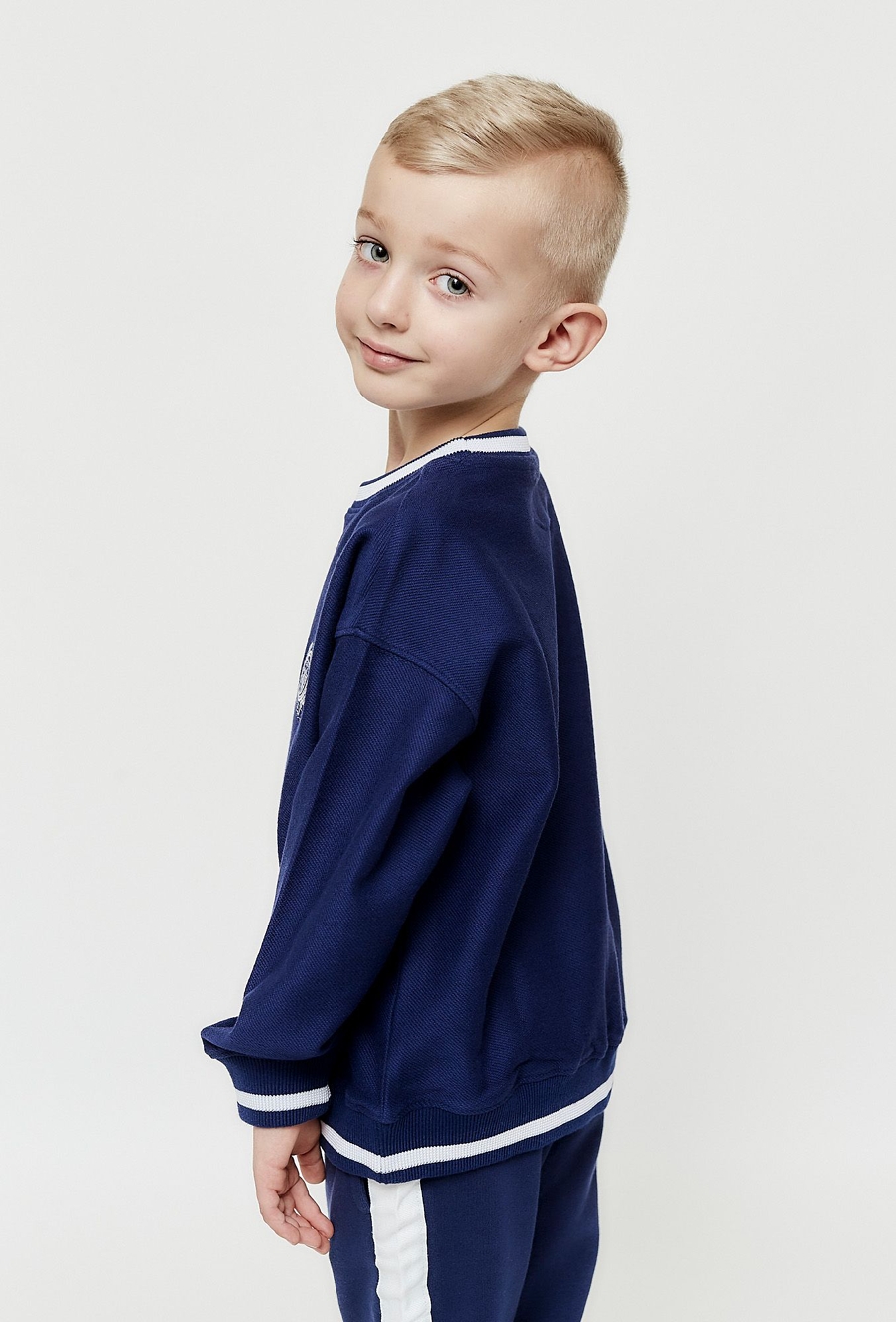 Granatowa bluza dresowa z bawełny - Limited Edition