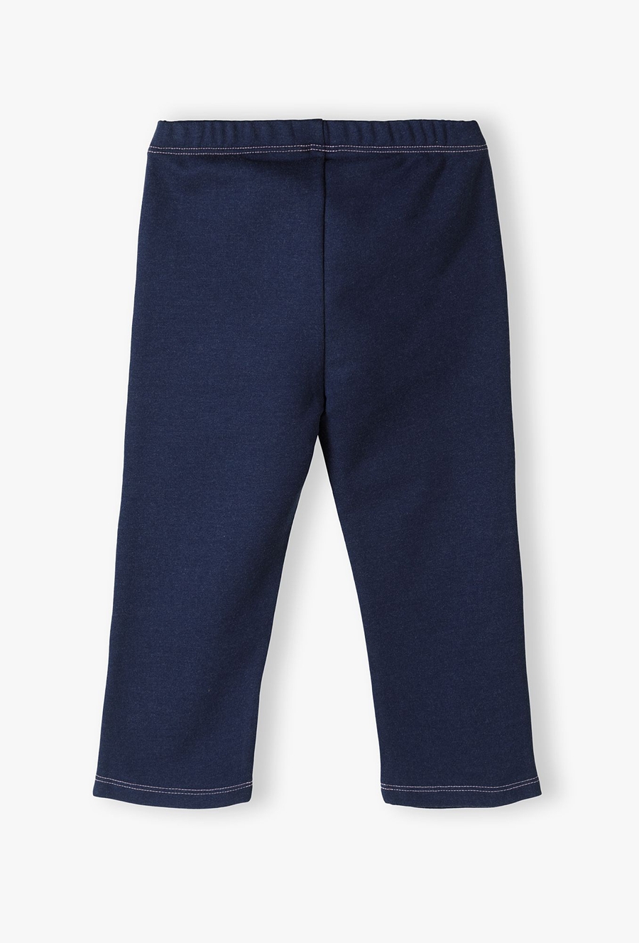 Granatowe dzwony niemowlęce z dzianiny - 510.15.