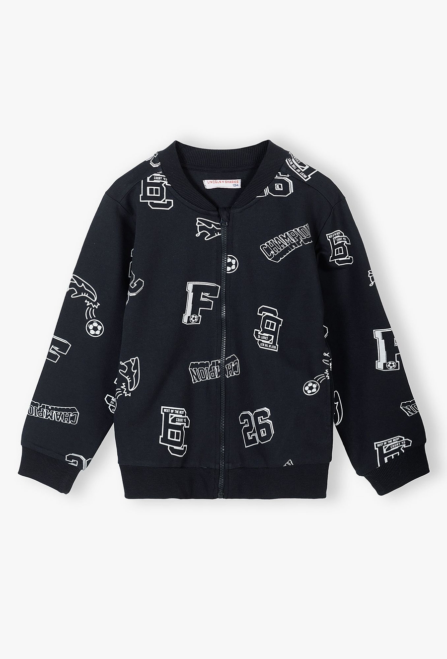 Granatowa bluza dresowa z bawełny dla chłopca