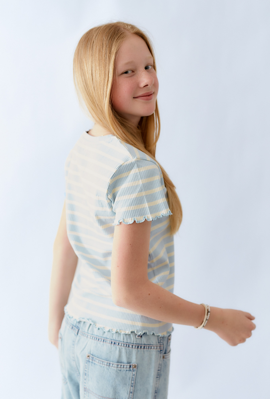 T-shirt prążkowany w paski