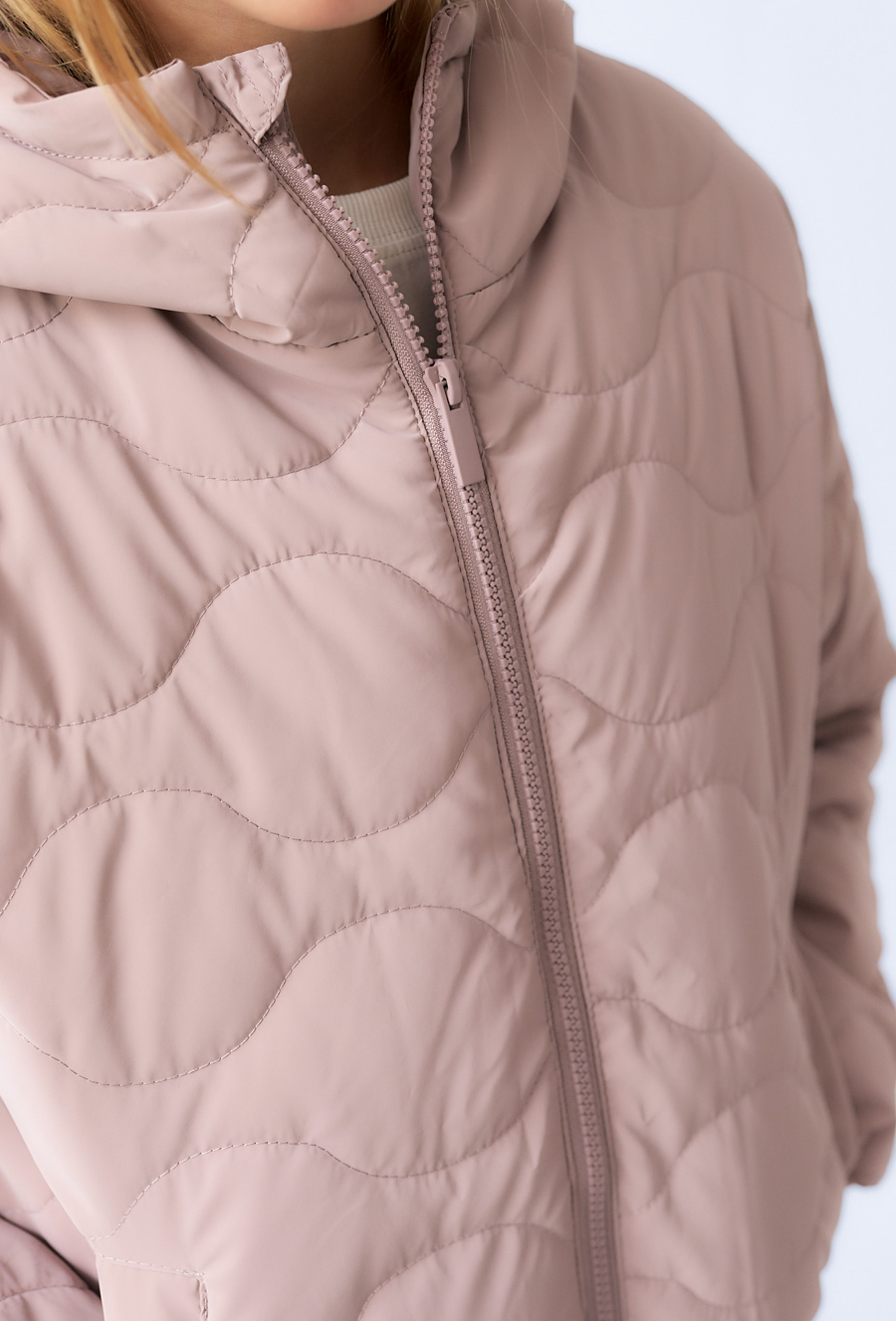 Kurtka ocieplana dziewczęca - pikowana