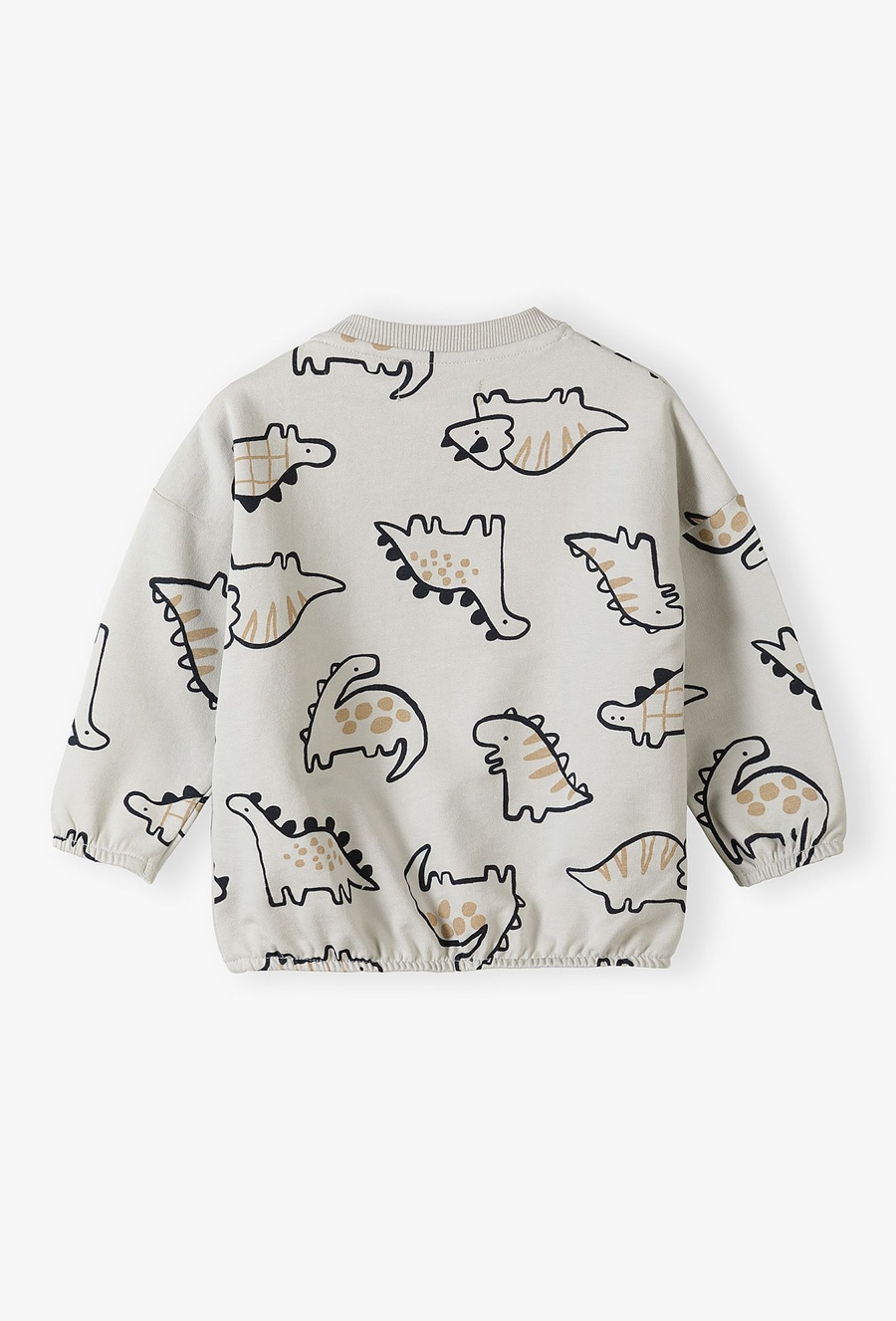 Bluza dresowa - szara w dinozaury - 510.15.