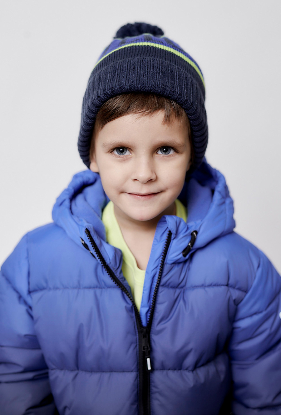 Czapka zimowa dla chłopca - granatowa - SKI CLUB - 510.15.