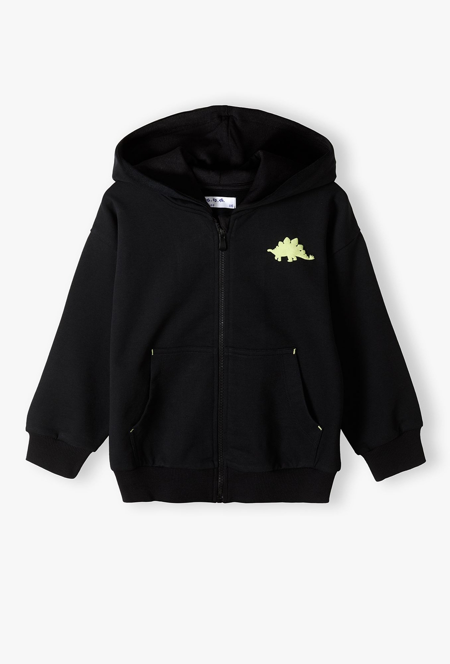 Czarna bluza dresowa dla chłopca - Dino - 510.15.
