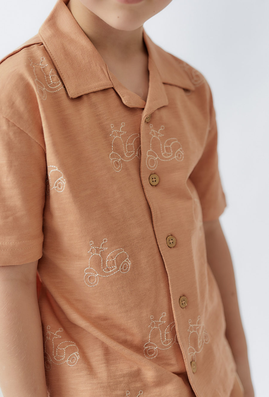 Bawełniana koszula z ótkim rękawem