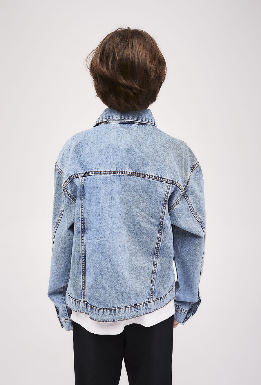 Kurtka jeansowa dla chłopca - niebieska