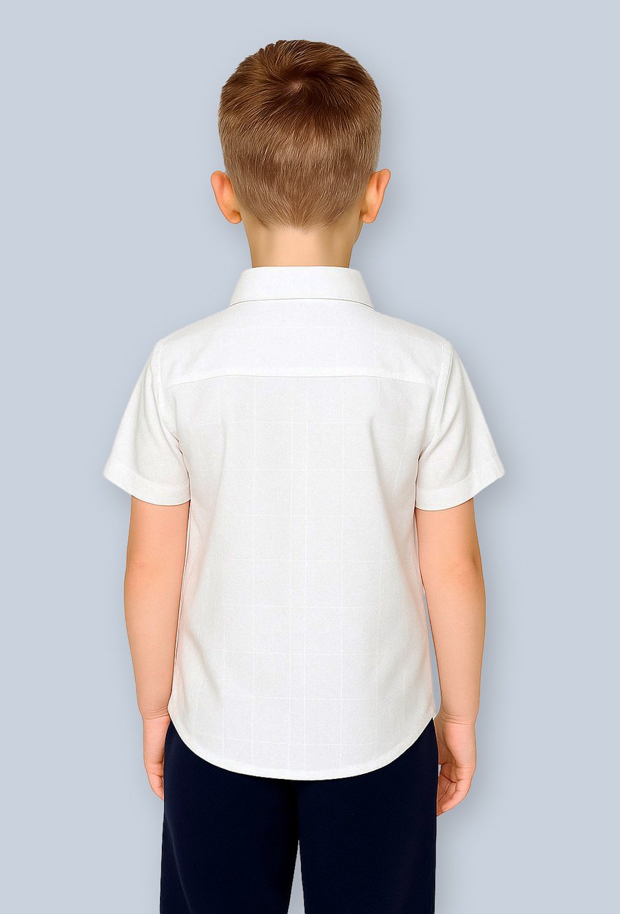 Koszula chłopięca z ótkim rękawem – biała