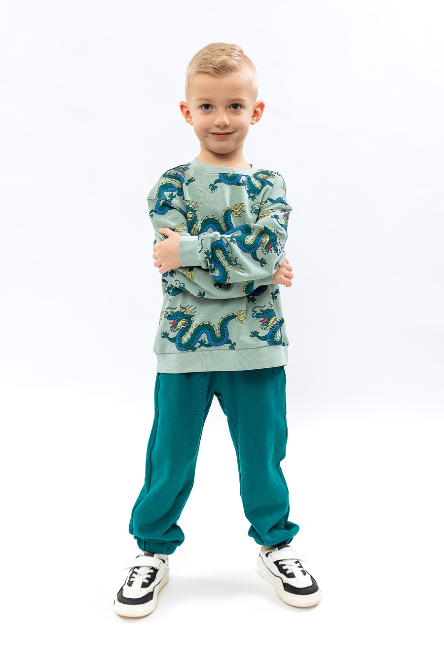 Zielony 3 częściowy komplet dresowy