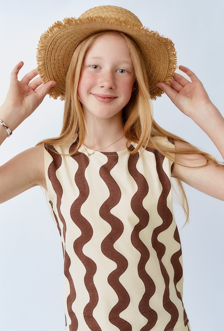 Dziewczęca koszulka bez rękawów