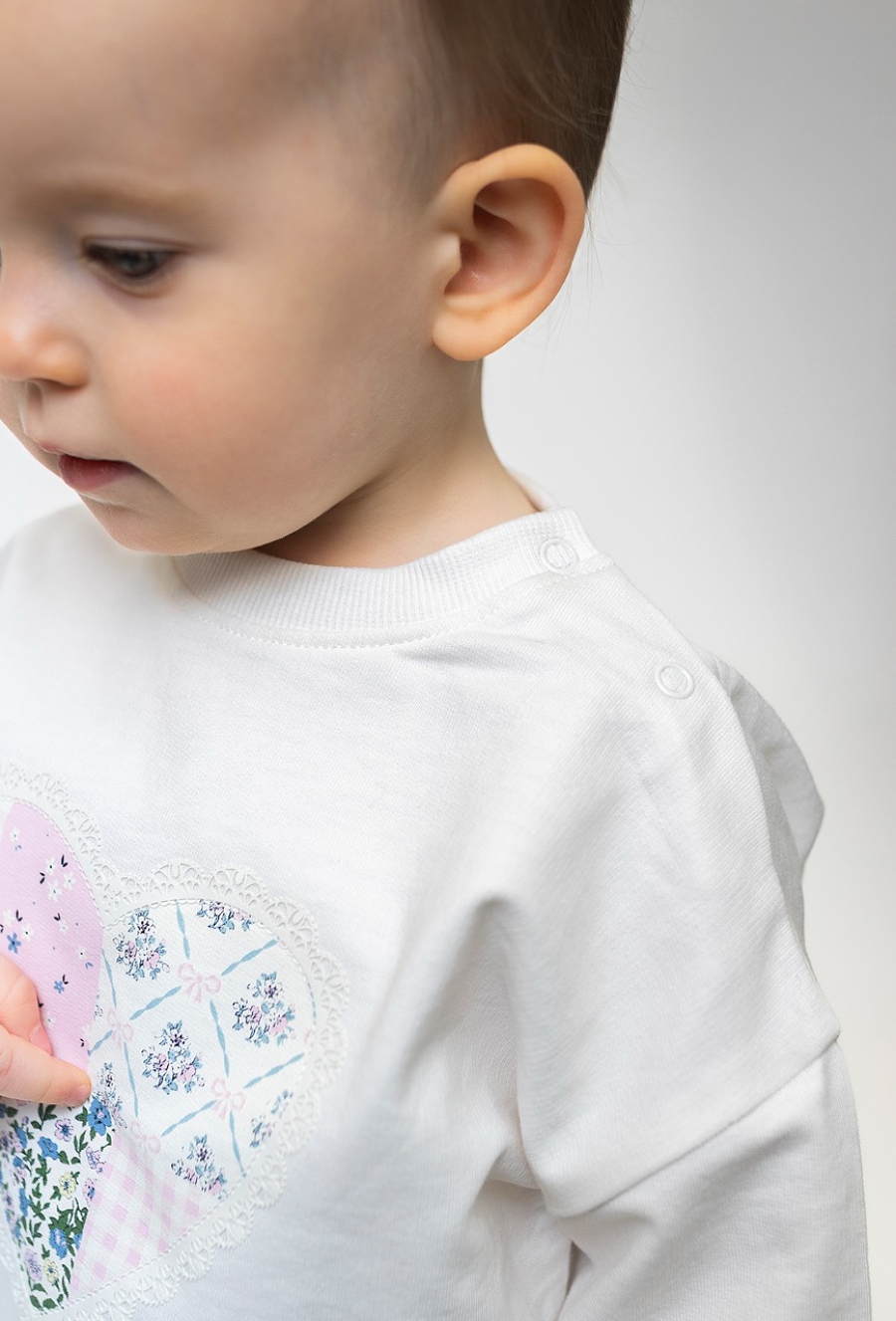 Komplet niemowlęcy dla dziewczynki - bluza i różowe leginsy