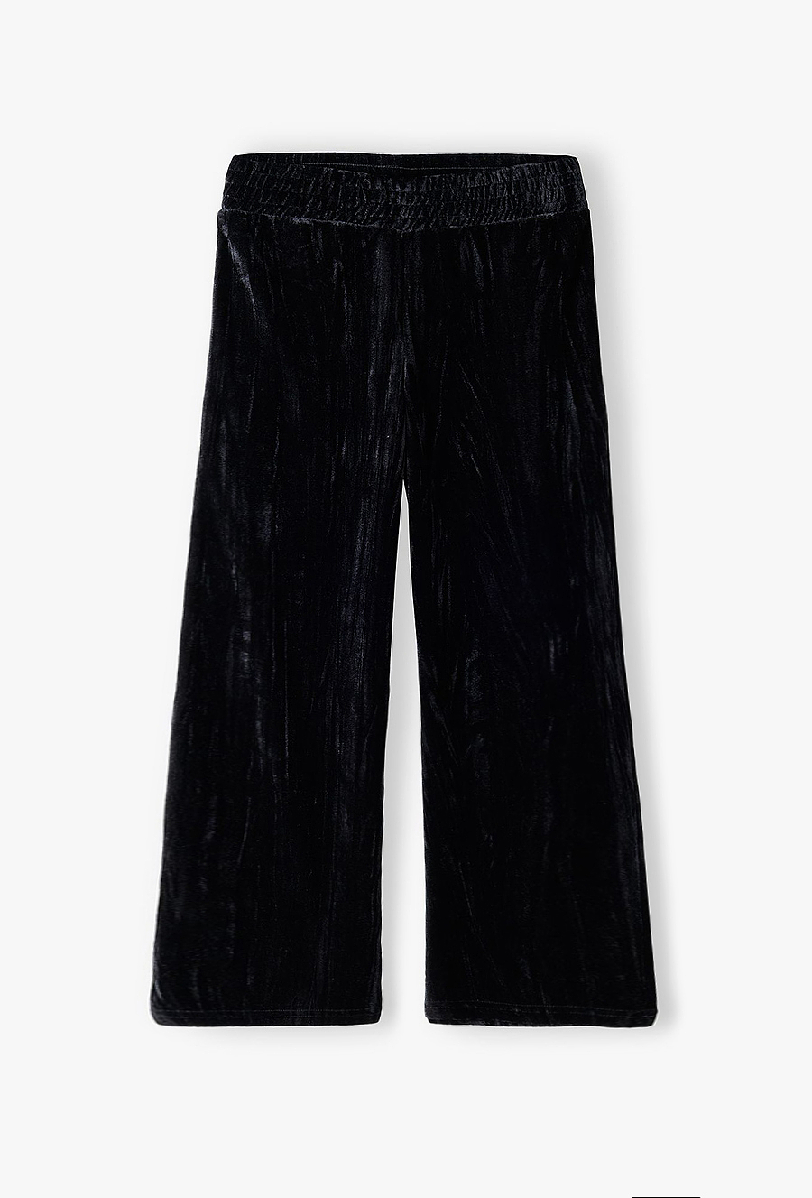Welurowe spodnie dziewczęce Wide Leg