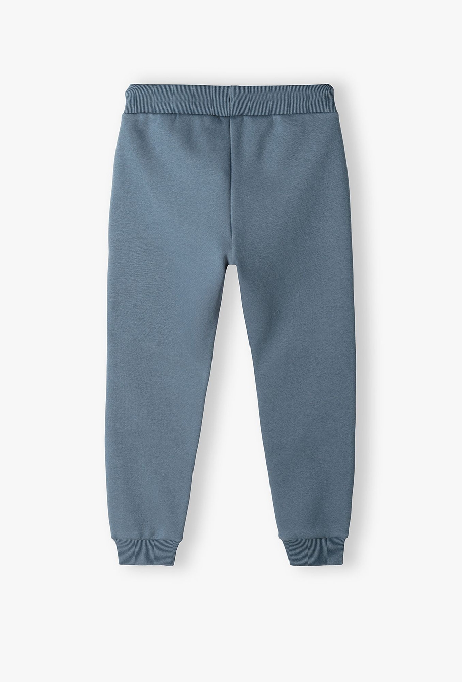 Szare spodnie dresowe regular dla chłopca z dzianiny
