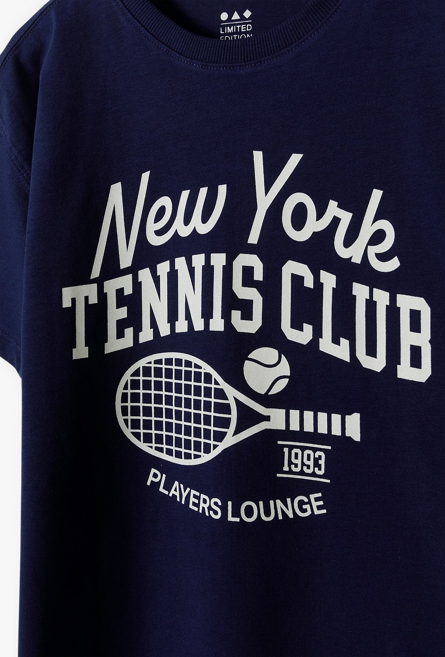 Granatowy t-shirt dla chłopca - Tennis Club - Limited Edition