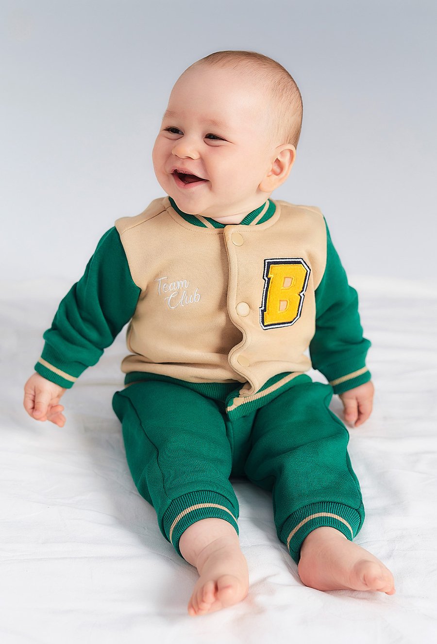 Bluza dresowa dla niemowlaka - bomberka - 510.15.