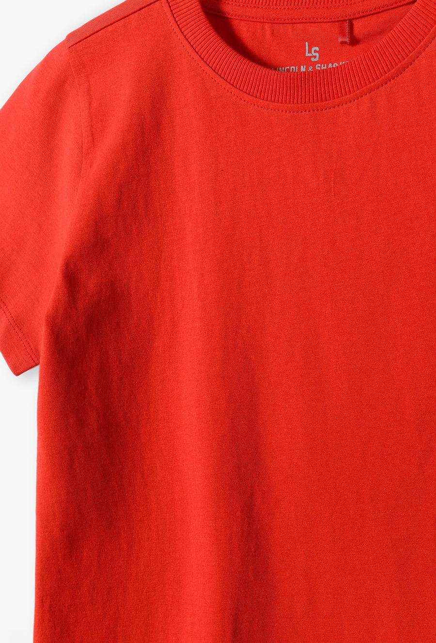 Czerwony t-shirt dla chłopca - Basic - Lincoln&Sharks