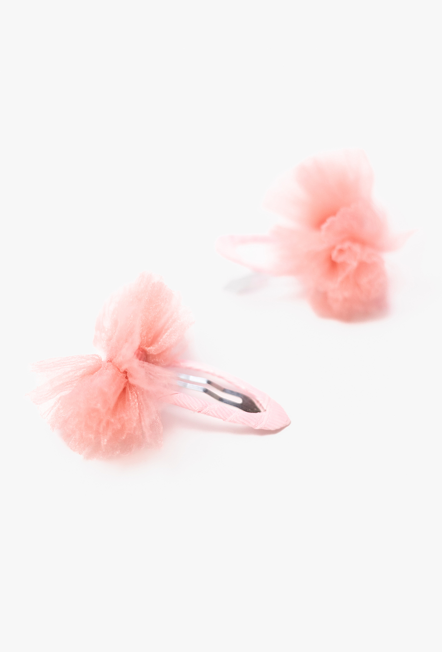 Spinki z tiulowymi kokardkami