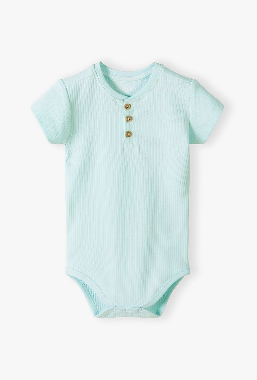 Niebieskie body w prążki - ótki rękaw - 510.15.