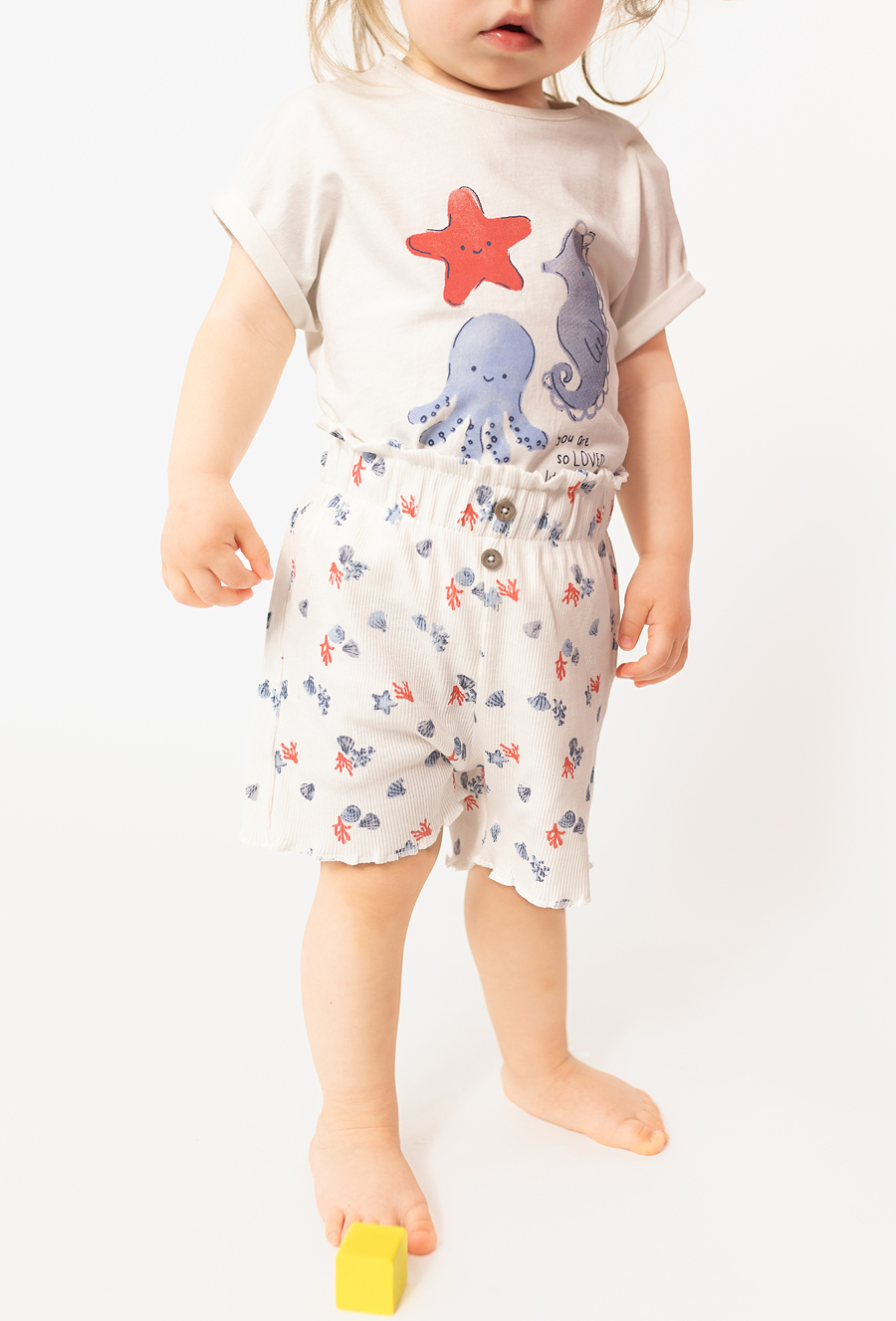 Szorty niemowlęce z nadrukiem