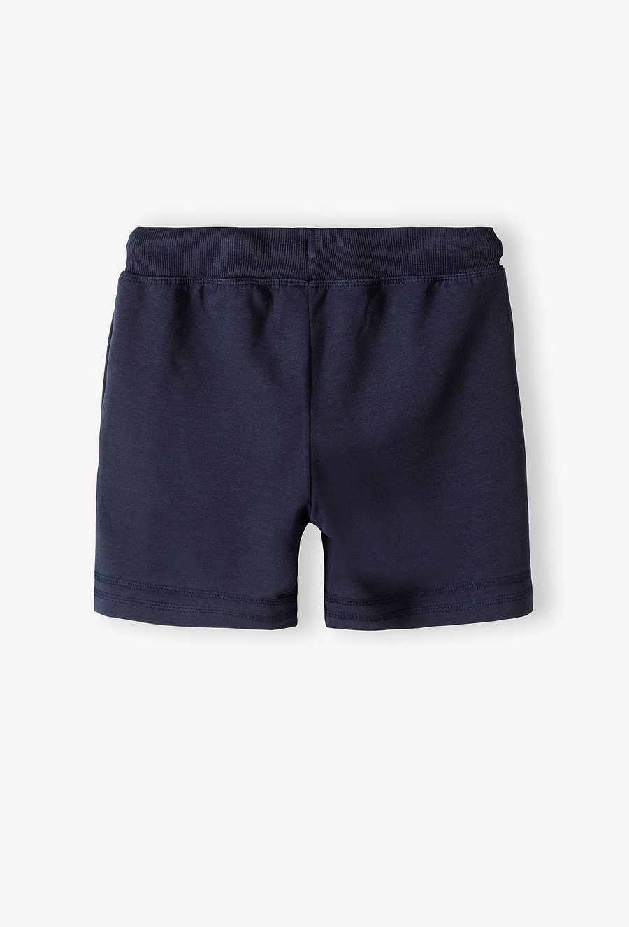 Krótkie spodenki dzianinowe basic dziewczęce granatowe