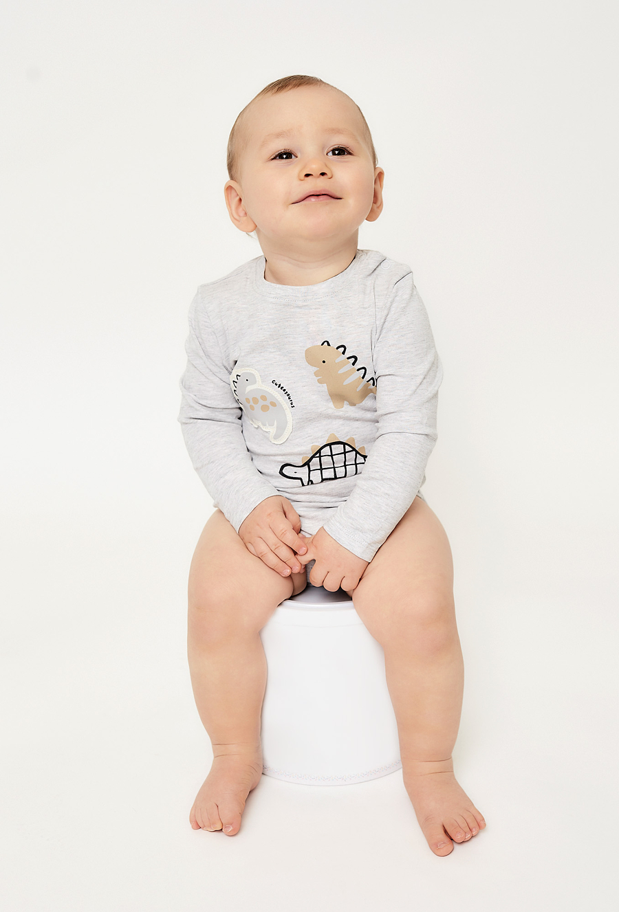 Body niemowlęce z długim rękawem w dinozaury - 510.15.