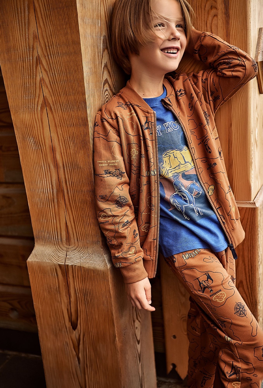 Bawełniana bluza rozpinana dla chłopca