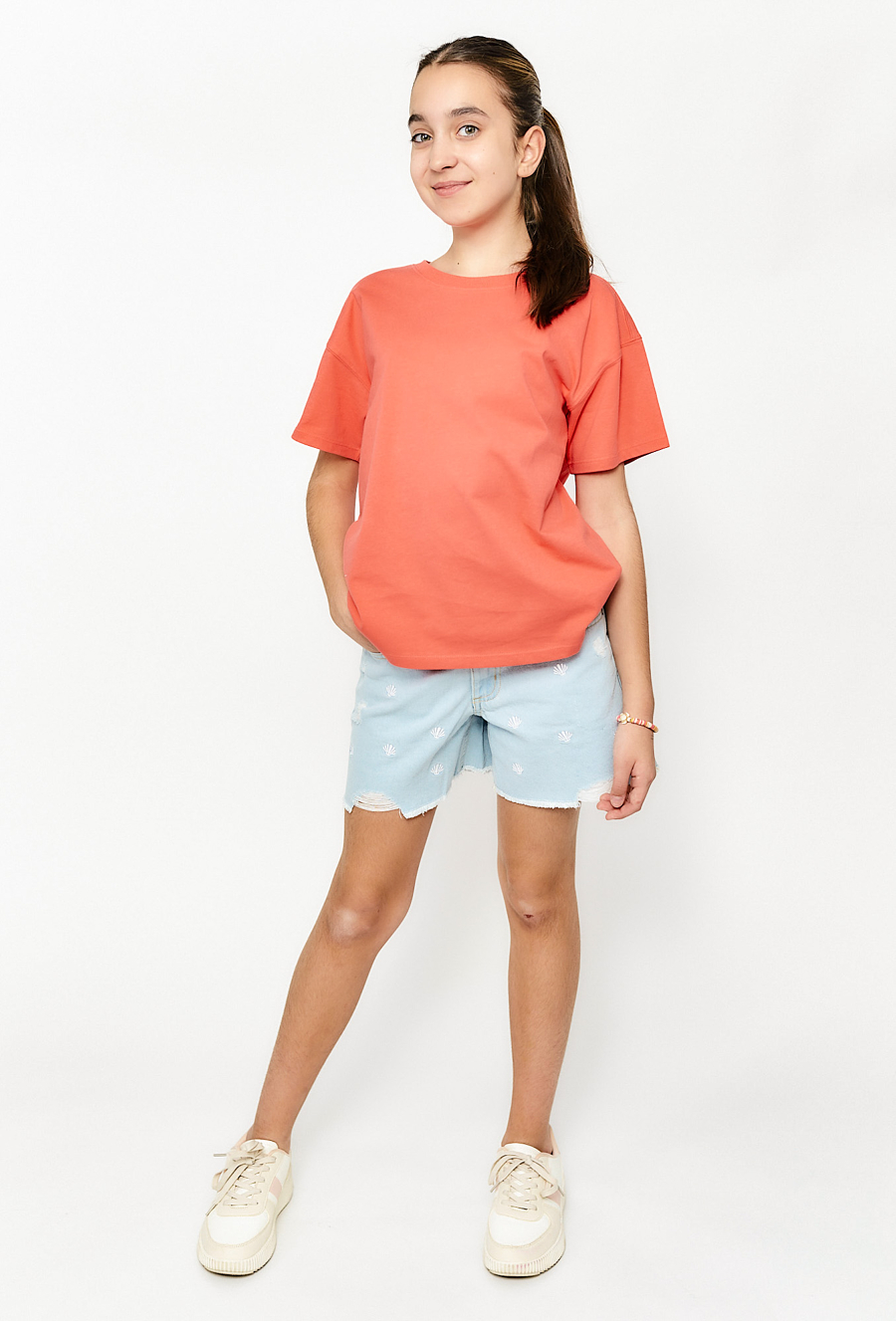 Dziewczęcy t-shirt oversize