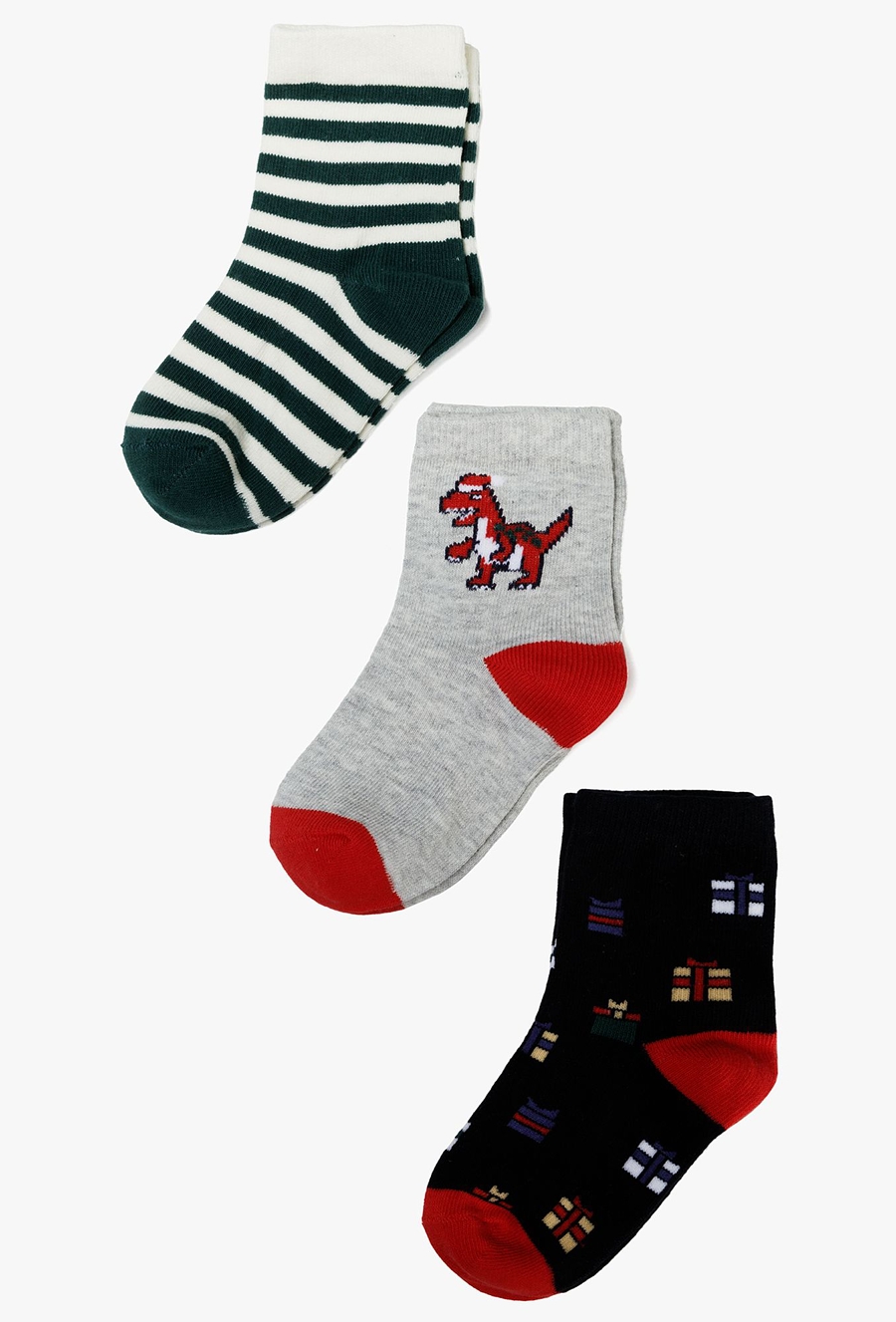 Skarpetki w dinozaury - 3pak dla chłopca - 510.15.