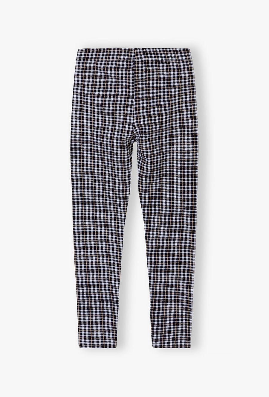 Dzianinowe leginsy dziewczęce w granatową atę