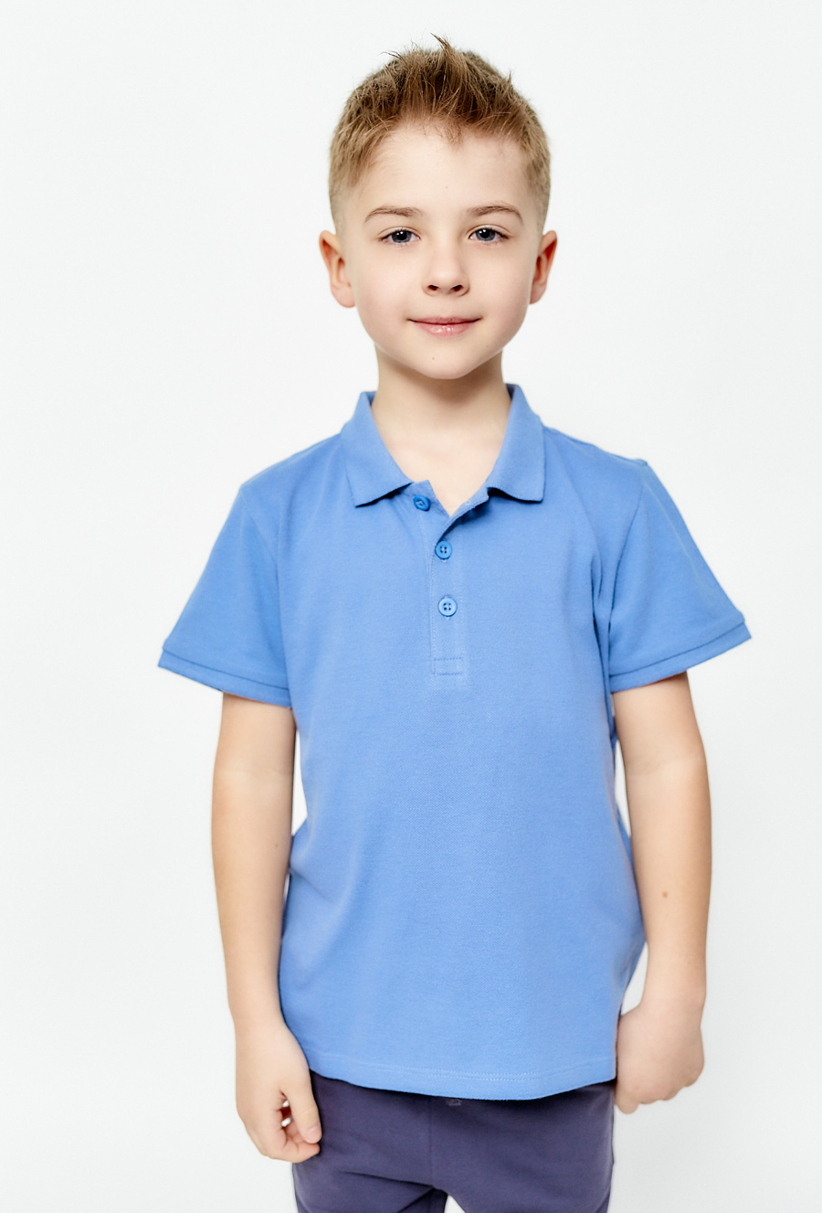 Niebieska koszulka polo dla chłopca