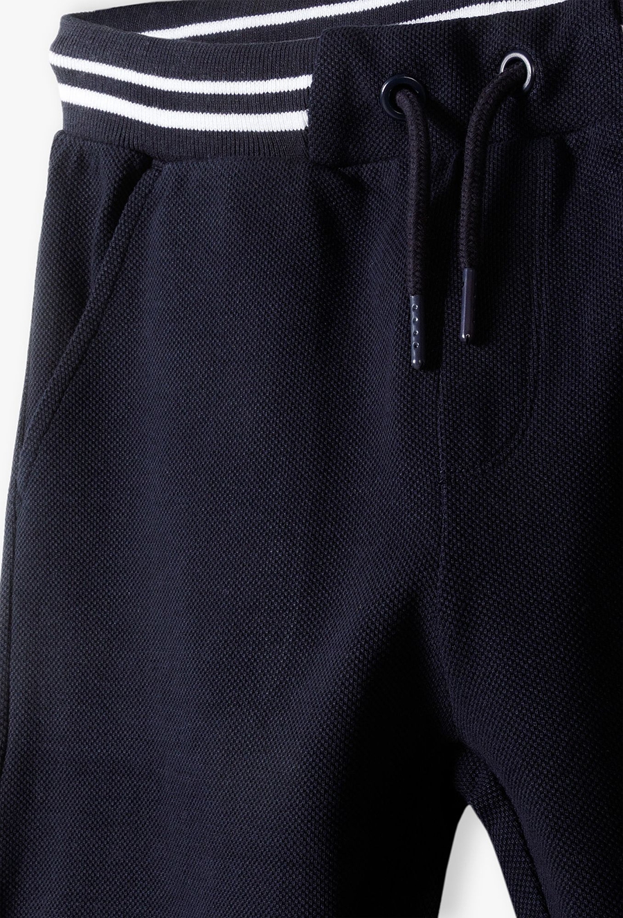 Granatowe spodnie dresowe z mankietami - Lincoln&Sharks