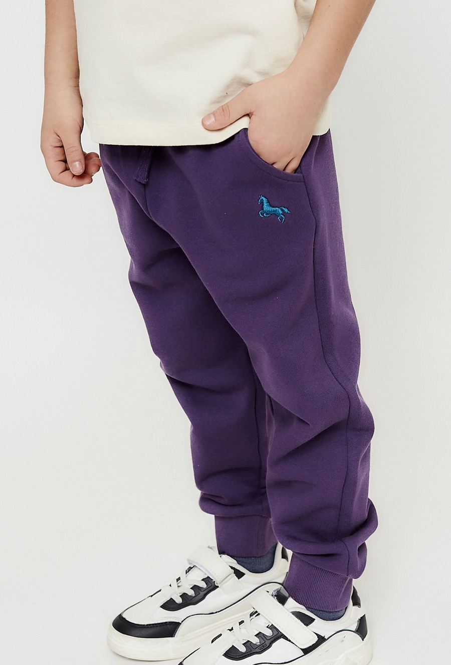 Chłopięce spodnie dresowe - fioletowe - limited edition