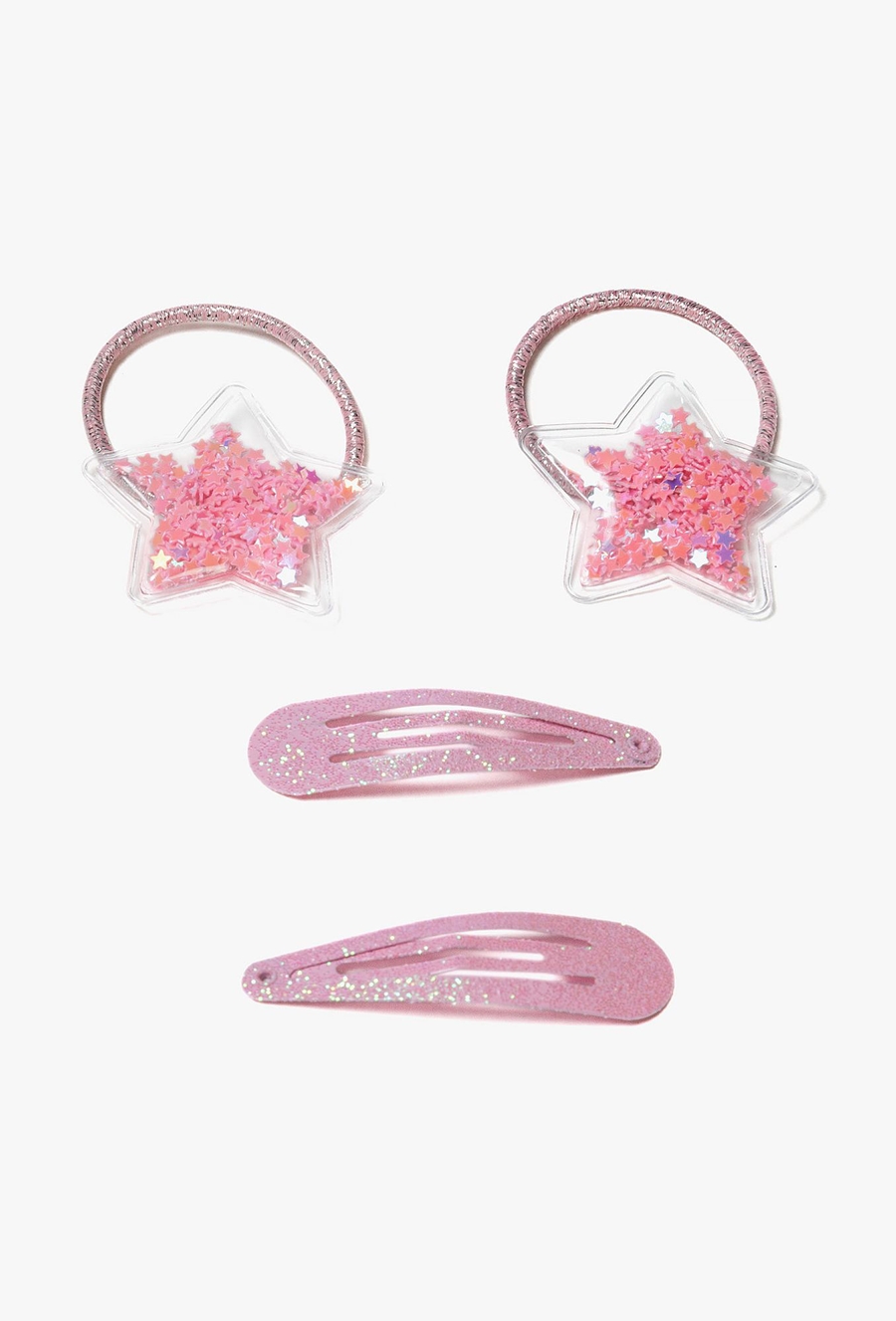 Zestaw - spinki i gumki do włosów