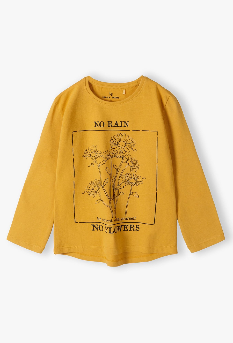 Dzianinowa bluzka dziewczęca z długim rękawem