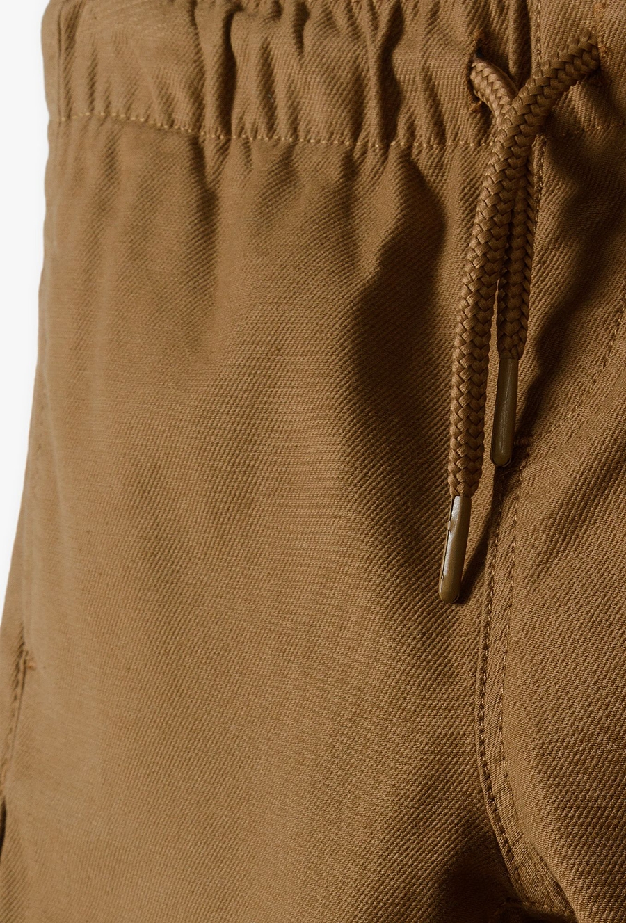 Spodnie chłopięce joggery - brązowe - 510.15.