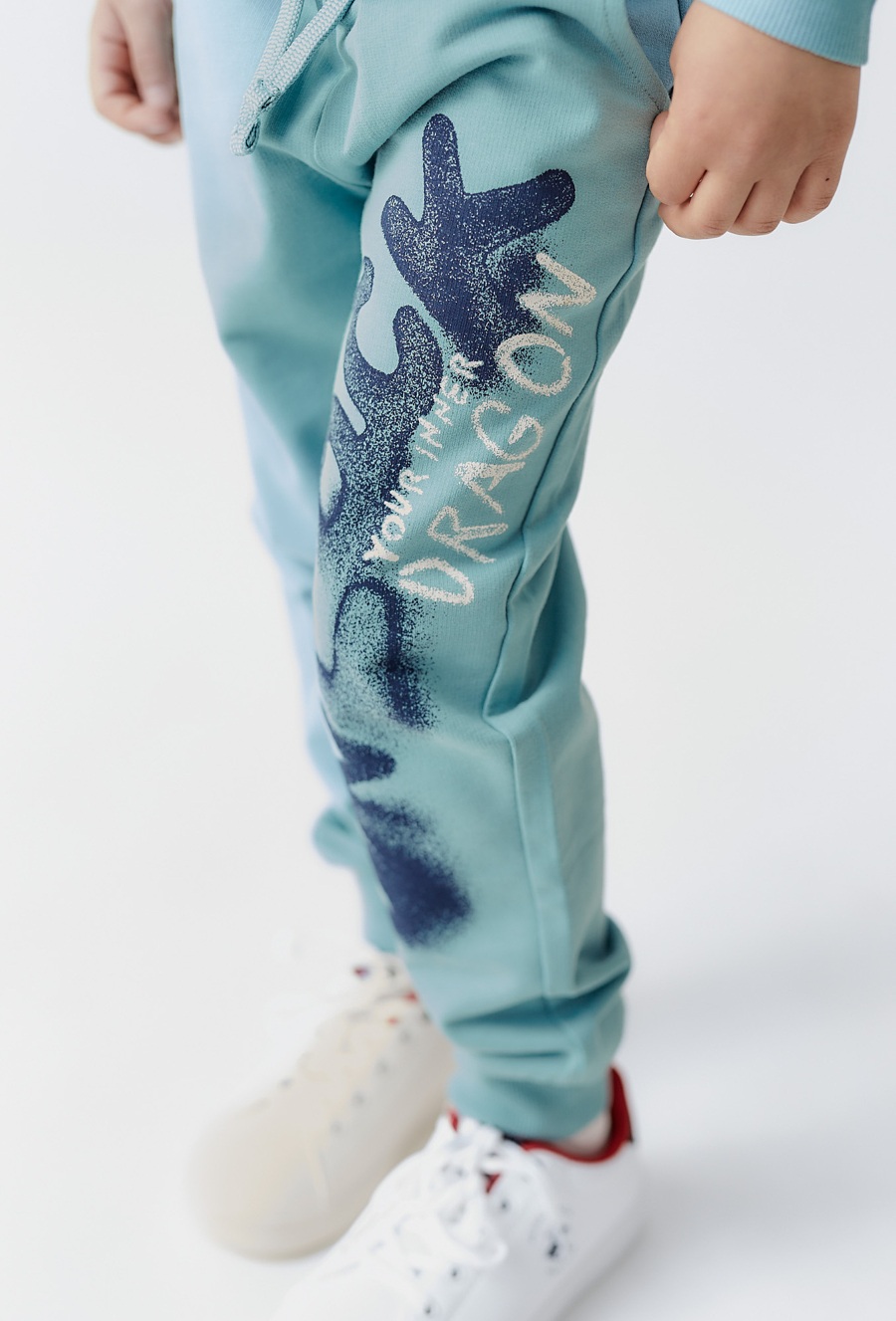 Spodnie dresowe dla chłopca - zielone