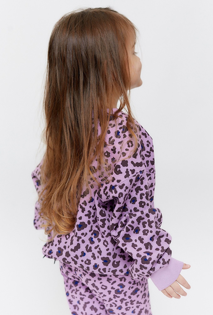 Fioletowa bluza dresowa w panterkę - Limited Edition