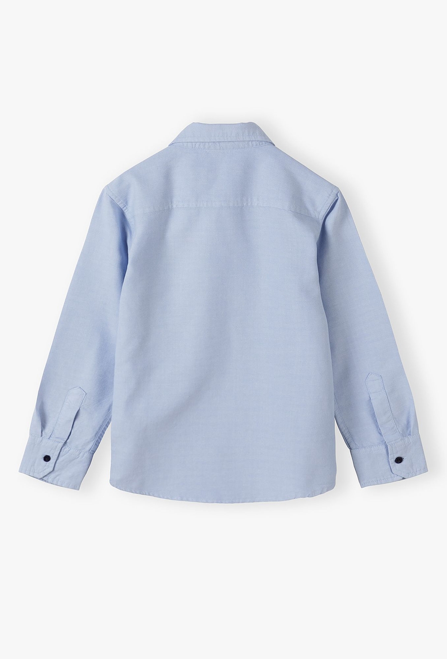 Elegancka koszula dla chłopca - niebieska z długim rękawem