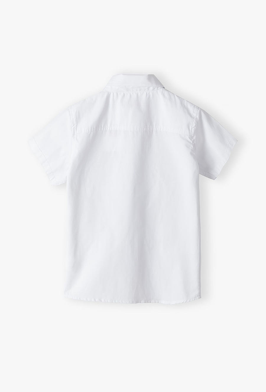 Klasyczna biała koszula chłopięca z ótkim rękawem