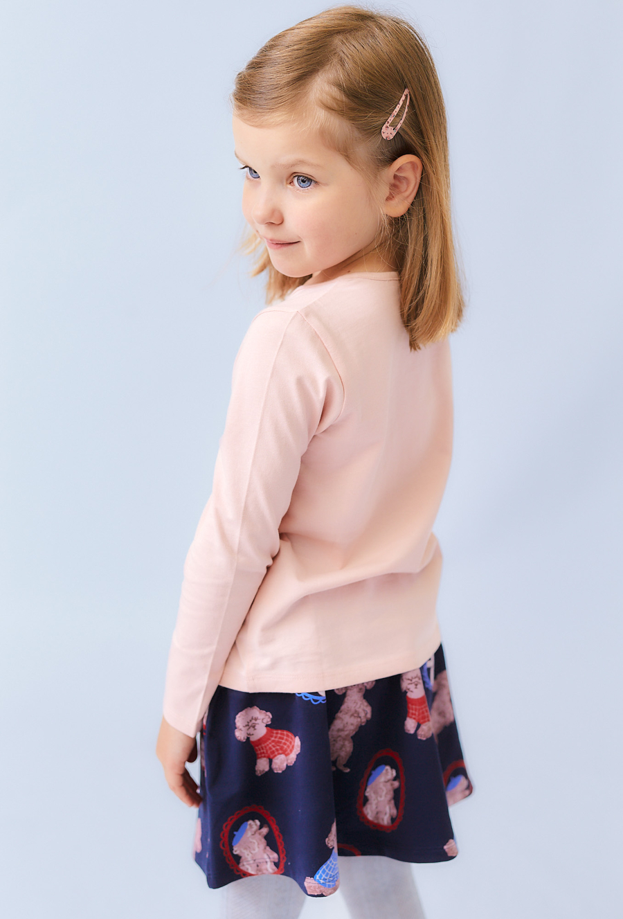 Różowa bluzka z nadrukiem