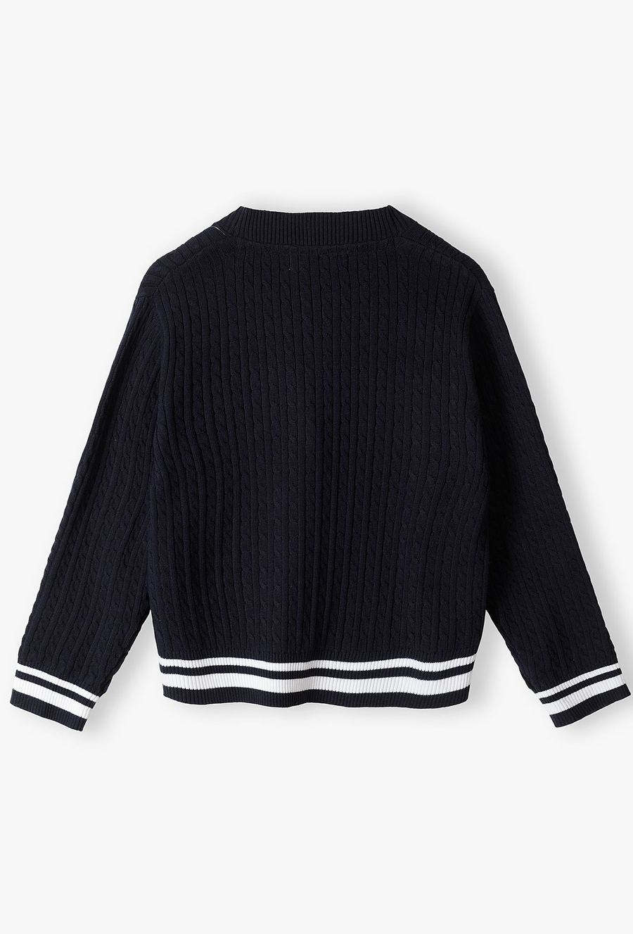 Granatowy kardigan rozpinany dla dziewczynki