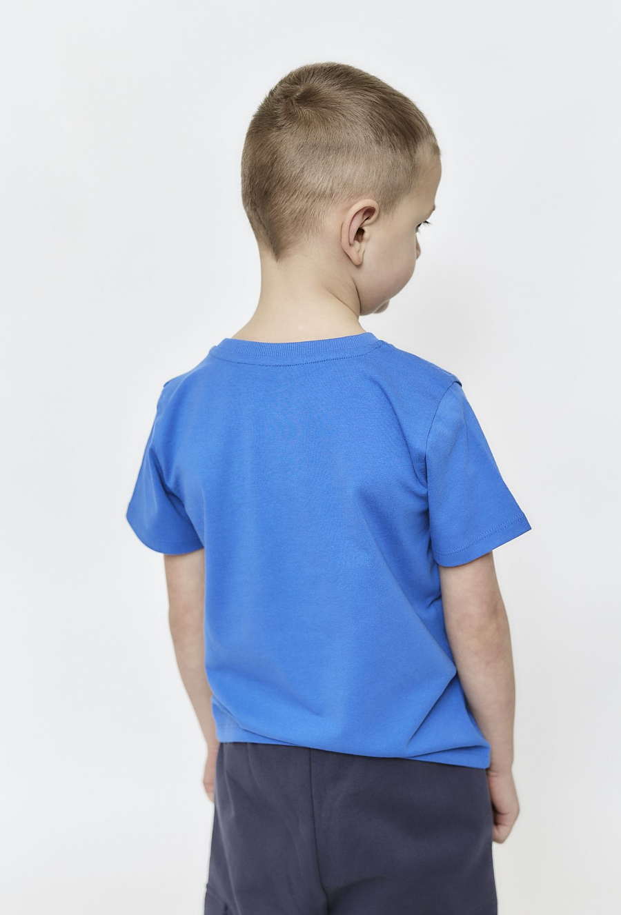 Chłopięcy t-shirt z nadrukiem helikoptera