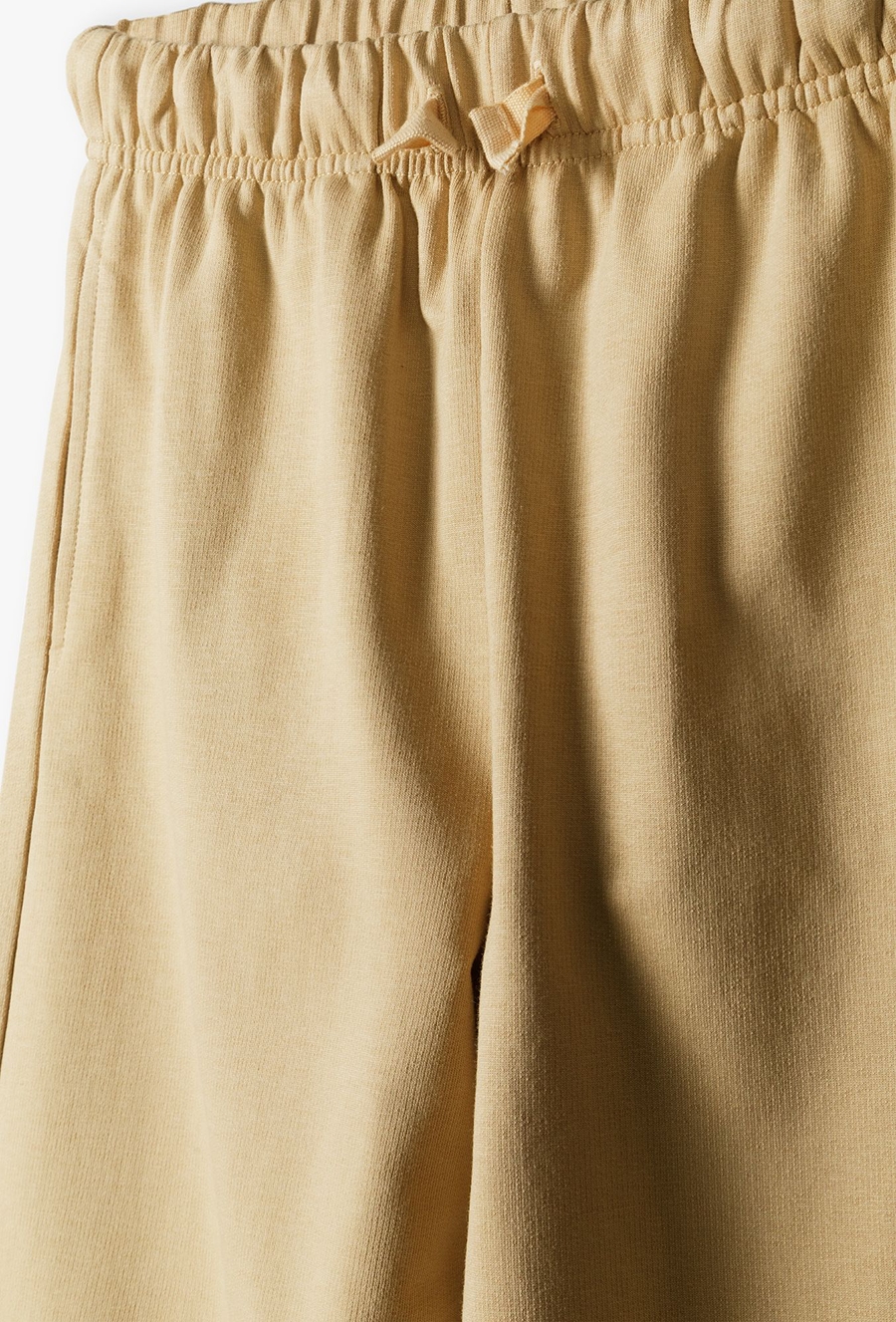 Żółte spodnie dresowe dla dziewczynki