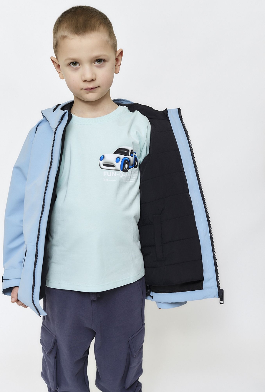 Kurtka przejściowa z kapturem - 3w1