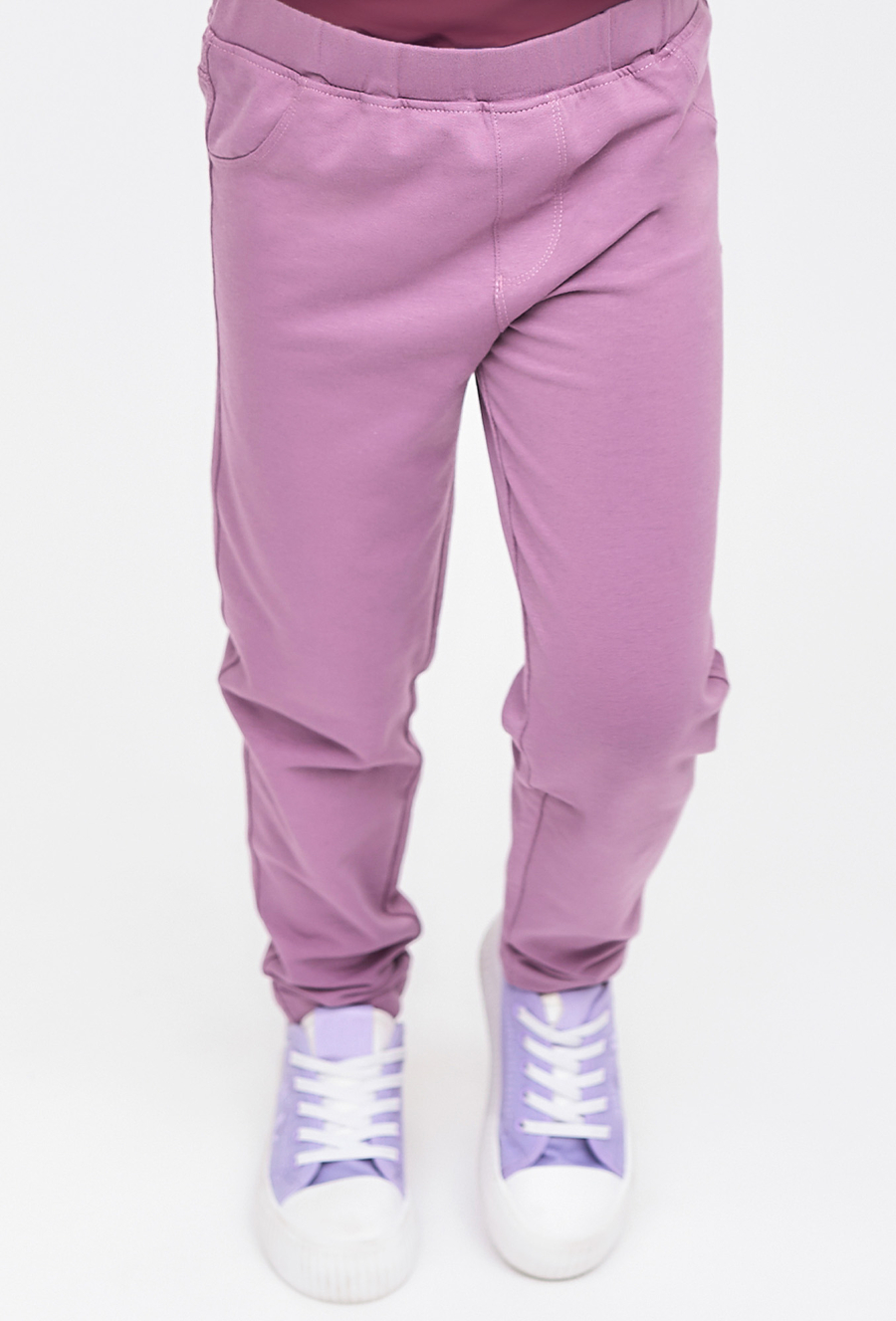 Spodnie dziewczęce - tregginsy - fioletowe - 510.15.
