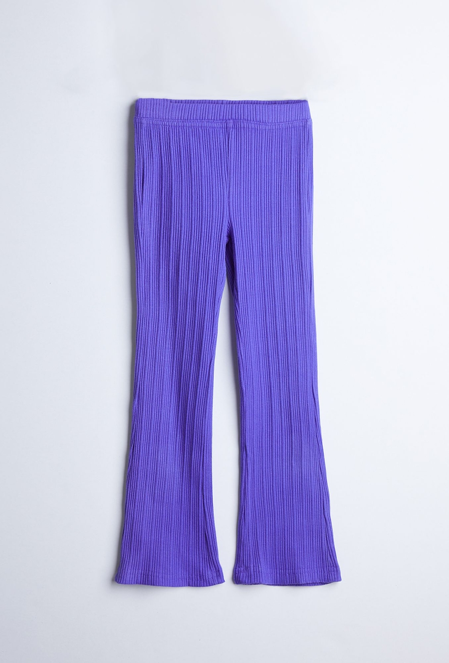 Spodnie flare - fioletowe w prążki - Limited Edition