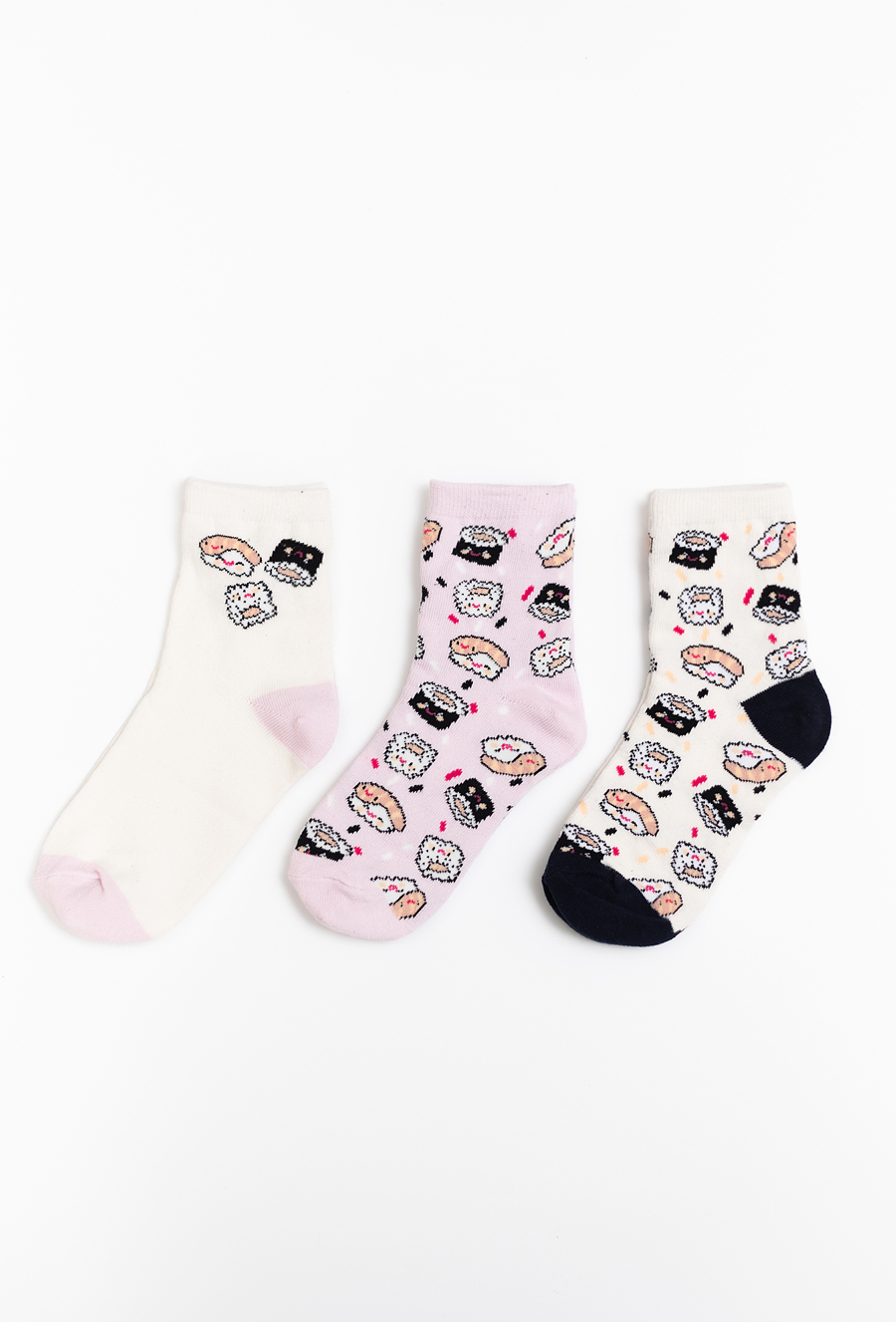 Skarpetki dziewczęce – 3-pak