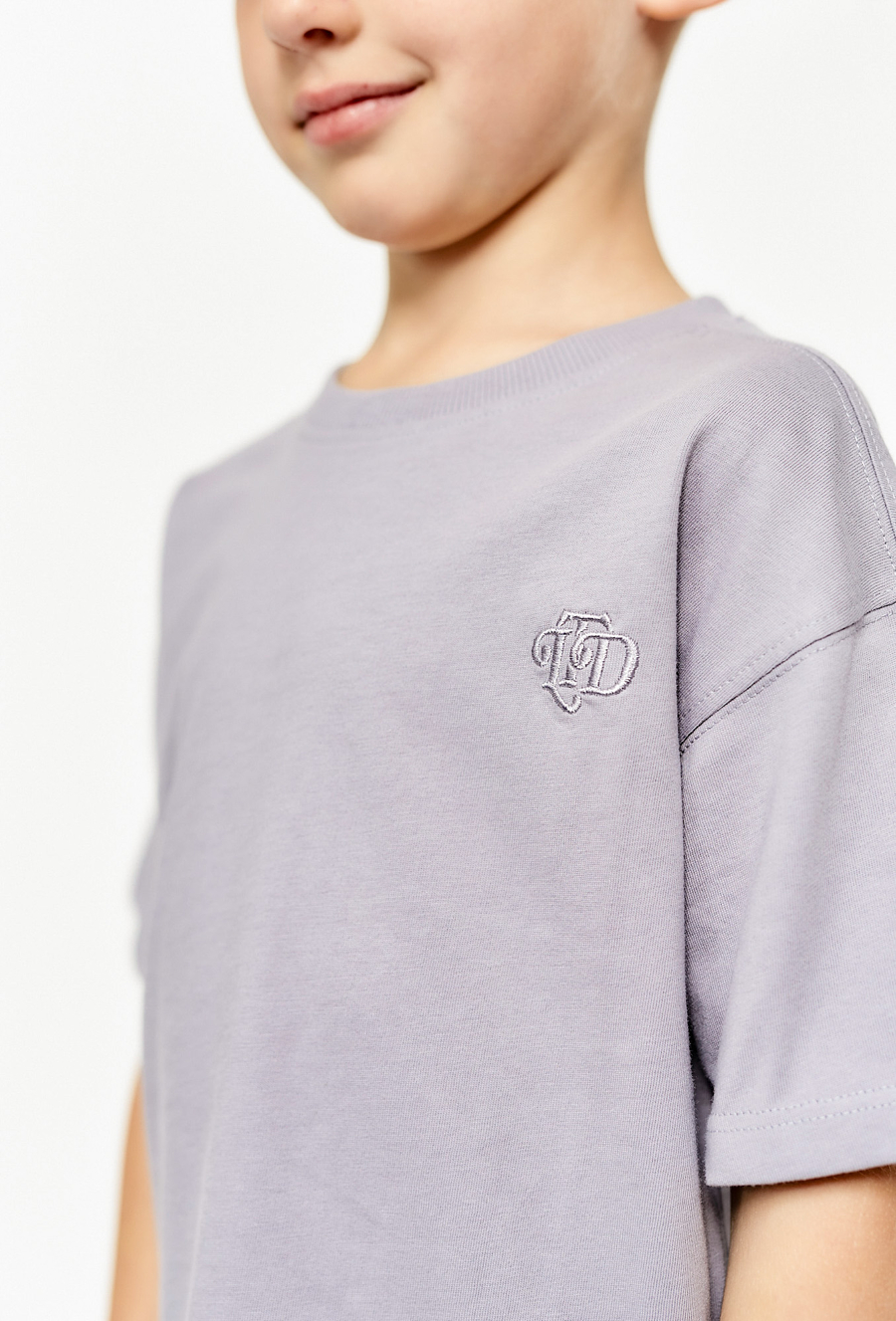 2-pak chłopięcych t-shirtów - biały i szary