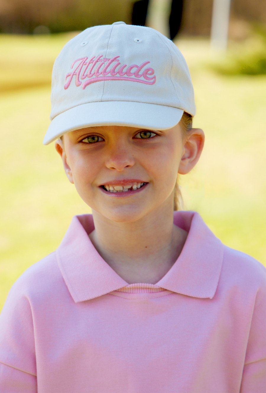 Bluza dziewczęca z kołnierzykiem - różowa